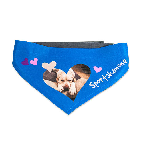 Sublistar® Hundehalstuch weiß mit Klettverschluss | Größe L | Sublimation