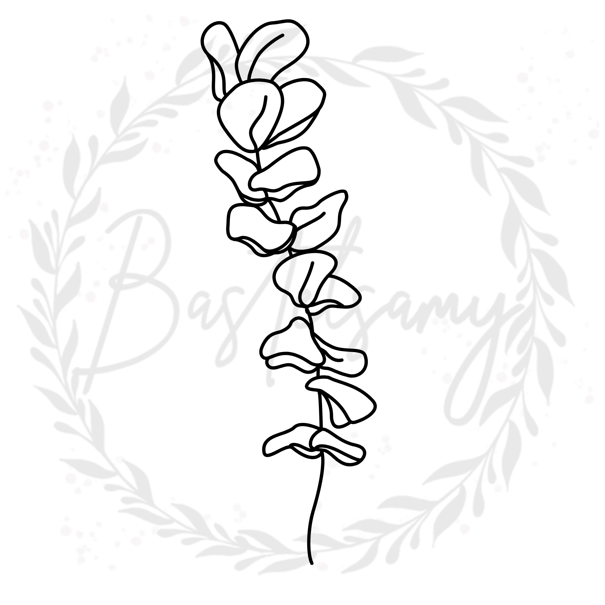 SVG Datei - Eukalyptus by Bastelsamy