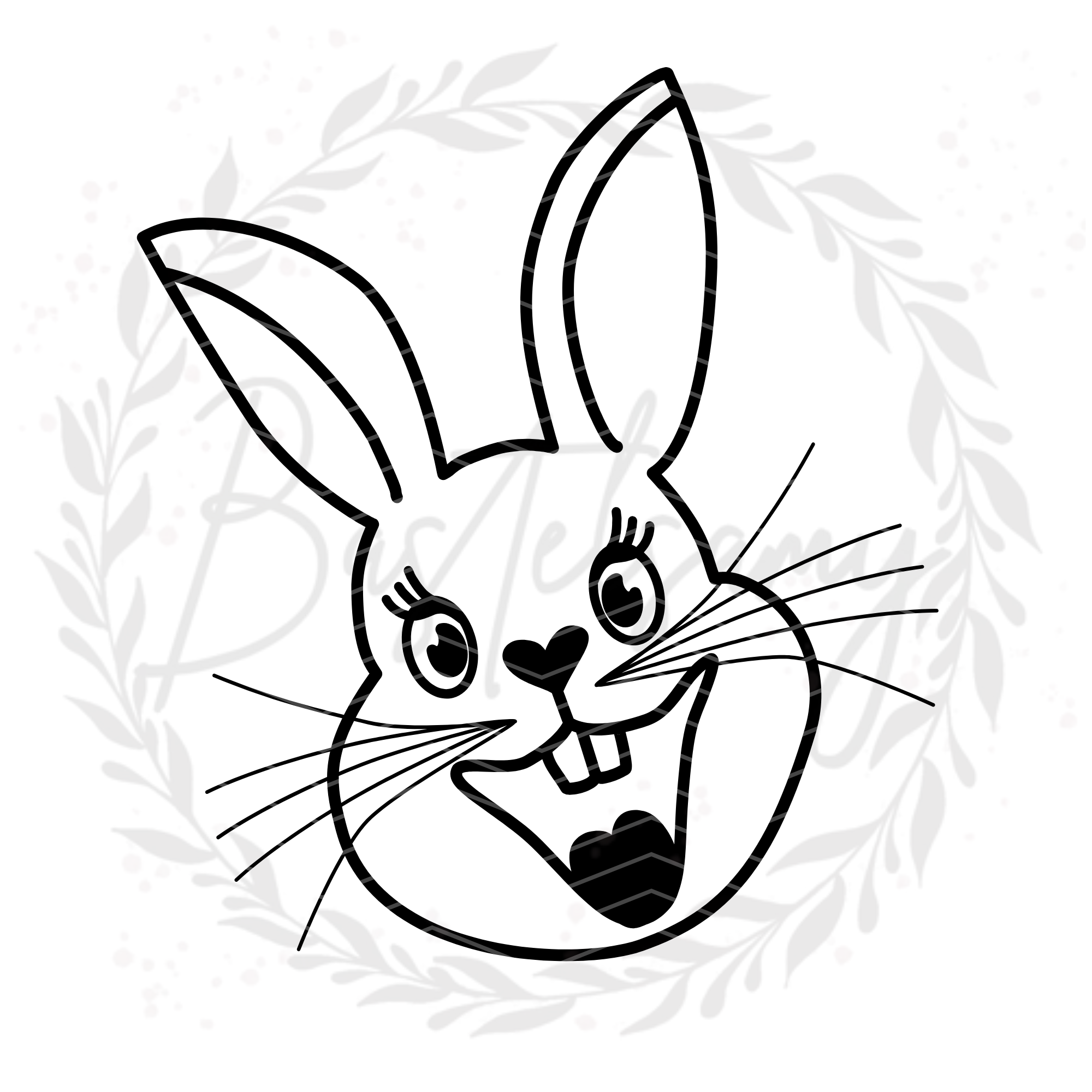 SVG Datei - Grinse-Hase by Bastelsamy